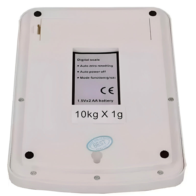 SF-400A Digital Kitchen Scale – 10kg/1g Precision with LCD Display & Dual Power Options