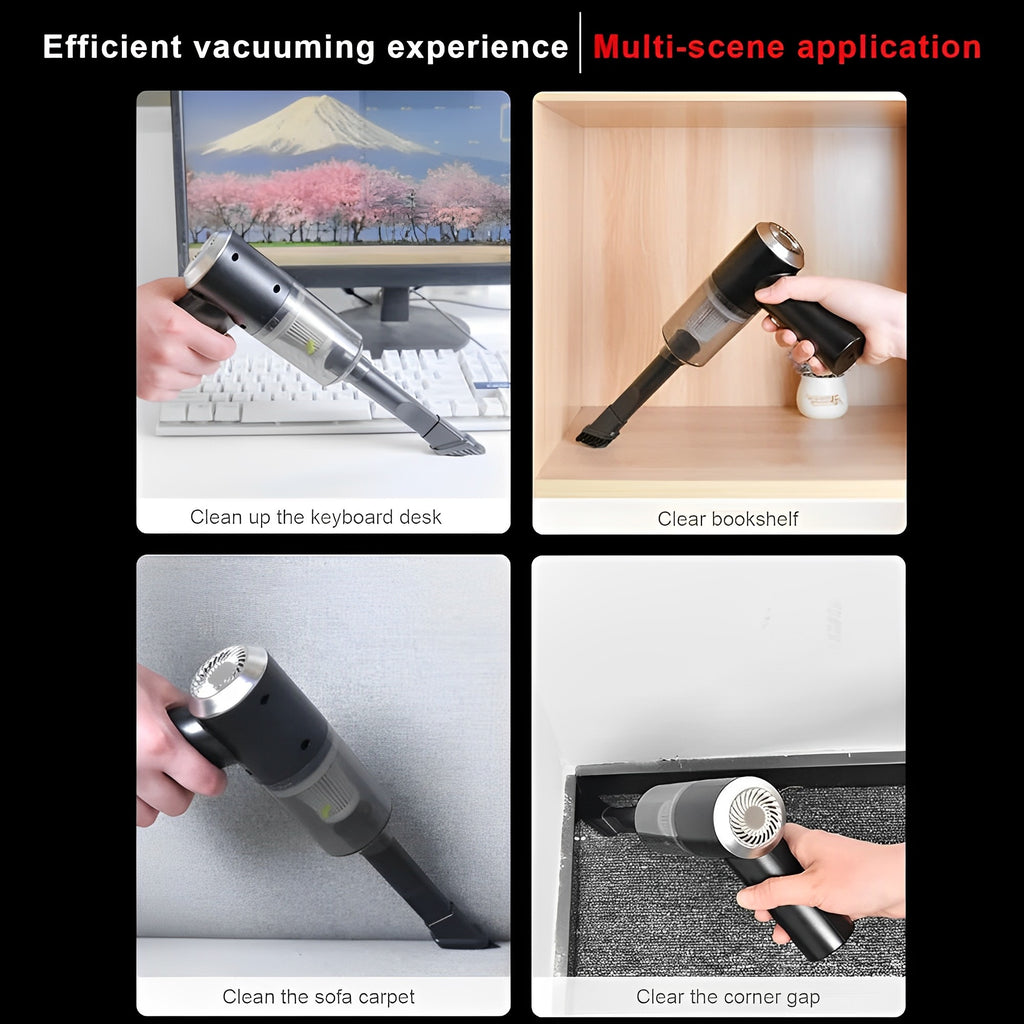 Mini Portable 3 In 1 Powerful Cordless Vacumm Cleaner Duster Blower Air Pump