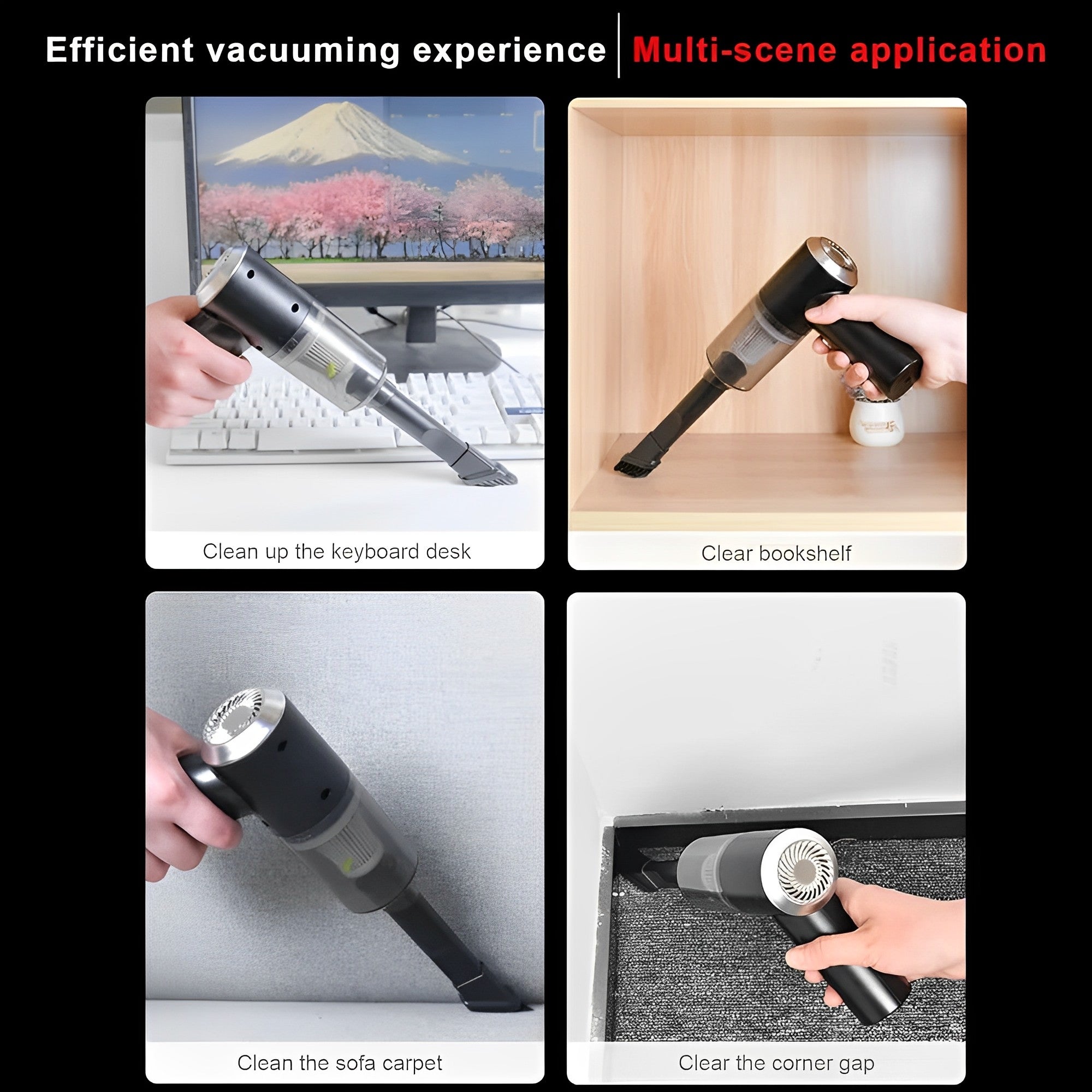 Mini Portable 3 In 1 Powerful Cordless Vacumm Cleaner Duster Blower Air Pump